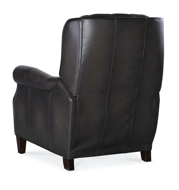 Hooker Furniture Palmer Press Back Sarzana Castle Leather Recliner Chair