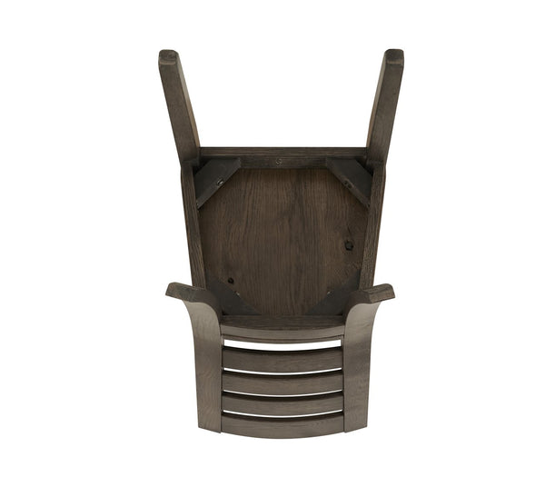 Vaughan-Bassett Dovetail Dining Aged Grey Horizontal Slat Side Dining Chair