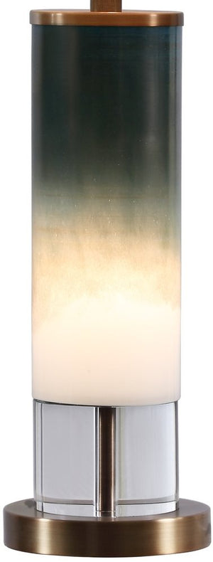 Crestview Wyatt Brown Glaze Table Lamp