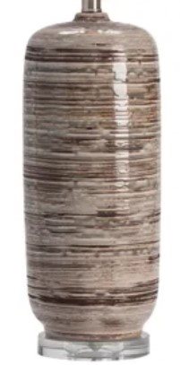 Crestview Ashlar Gray Table Lamp