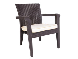 Rainbow Outdoor Alaska Armchair in Brown