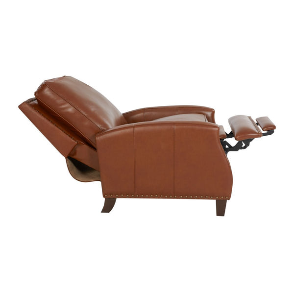 Barcalounger Colchester Bitters Melrose Fabric & Leather High/Low-Leg Recliner Chair