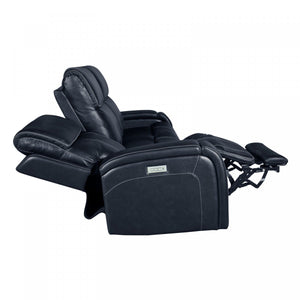 Barcalounger Rainer Ocean Glenwood Leather Recliner