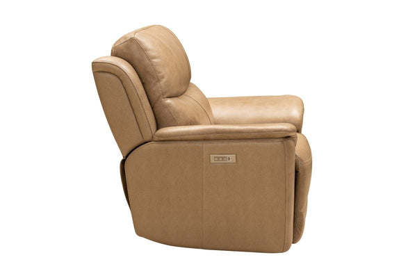 Barcalounger Elliott Taupe Kaden Leather Recliner