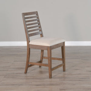 Sunny Designs Doe Valley Buckskin 24 Inch Counter Barstool with Cushioned Seat