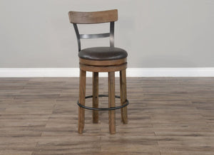 Sunny Designs Doe Valley Buckskin Swivel Barstool