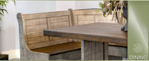Sunny Designs Homestead Hills Tobacco Leaf & Alpine Grey Breakfast Nook Set