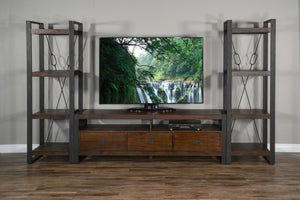 Sunny Designs Homestead Tobacco Leaf 64 Inch TV Stand Console