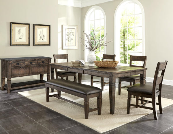 Sunny Designs Homestead Tobacco Leaf Extension Dining Table