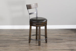 Sunny Designs Homestead Luxurious Tobacco Leaf Barstool