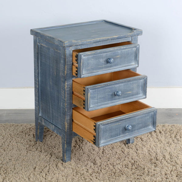 Sunny Designs Marina 26 Inch Ocean Blue End Table