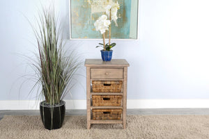 Sunny Designs Marina Beach Pebble Storage Table