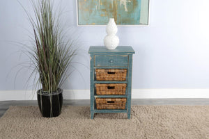 Sunny Designs Marina Sea Grass Storage Table