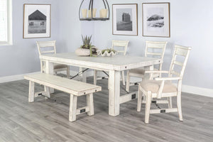 Sunny Designs Marina White Sand Extension Dining Table