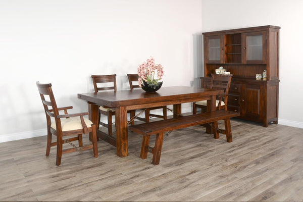Sunny Designs Tuscany Vintage Mocha 86-122 Inch Extension Dining Table