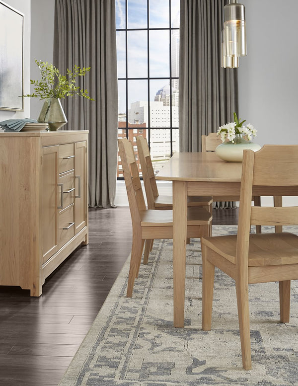 Vaughan-Bassett Crafted Cherry Dining Bleached 94 Inch Surfboard Table with 1-1/4 Inch Top