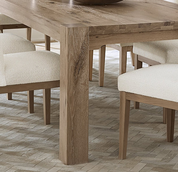 Vaughan-Bassett Dovetail Dining Bleached White Gathering 100 Inch Dining Table