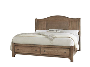 Vaughan-Bassett Cool Farmhouse Natural Sleigh Queen Headboard
