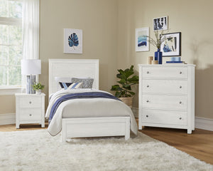 Vaughan-Bassett Fundamentals White Twin Bed