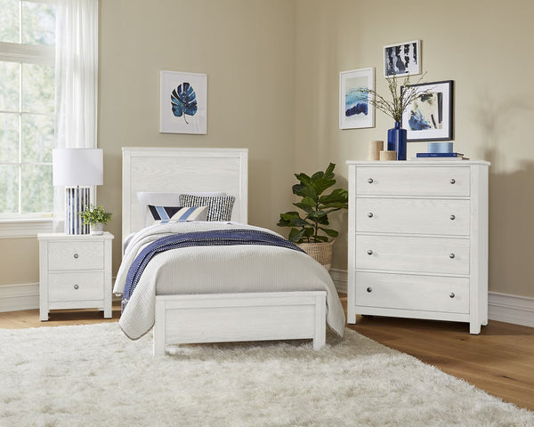 Vaughan-Bassett Fundamentals White Twin Bed