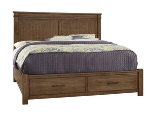 Vaughan-Bassett Cool Rustic Amber Mansion Queen Headboard