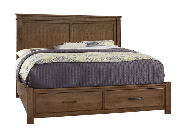 Vaughan-Bassett Cool Rustic Amber Mansion Queen Headboard
