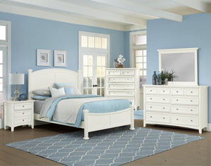Vaughan-Bassett Bonanza White Queen Poster Bed