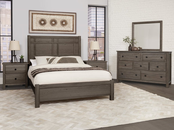 Vaughan-Bassett Custom Express Driftwood Grey King Architectural Bed