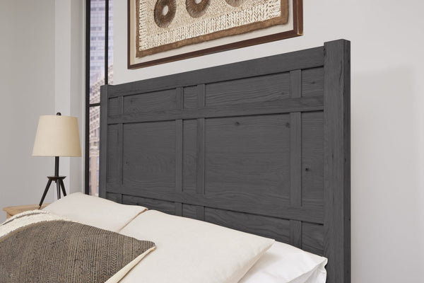 Vaughan-Bassett Custom Express Graphite California King Architectural Bed
