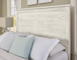 Vaughan-Bassett Custom Express Weathered White California King Farmhouse Bed