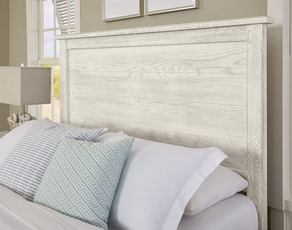 Vaughan-Bassett Custom Express Weathered White California King Farmhouse Bed