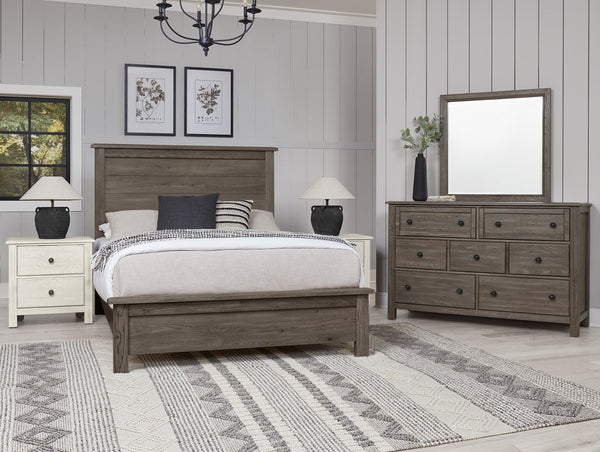 Vaughan-Bassett Custom Express Driftwood Grey California King Farmhouse Bed