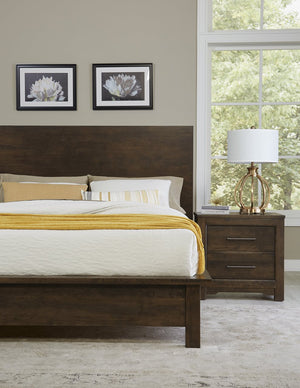 Vaughan-Bassett Crafted Cherry Dark Queen Terrace Bed