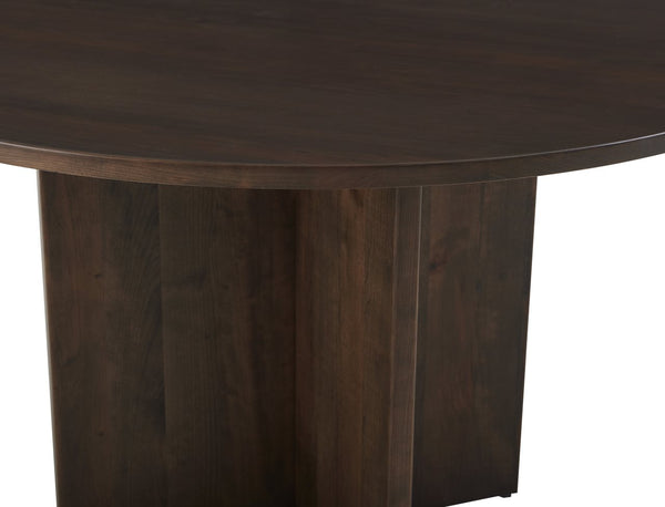 Vaughan-Bassett Crafted Cherry Dining Dark 48 Inch Round Table with Wood Base