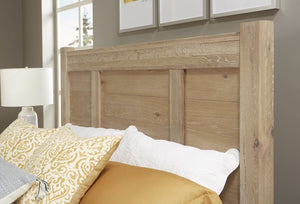 Vaughan-Bassett Crafted Oak Bleached White Ben California King Poster Bed