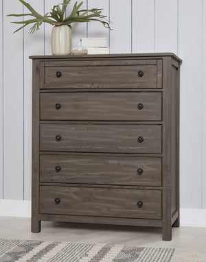 Vaughan-Bassett Custom Express Driftwood Grey 5-Drawer Chest