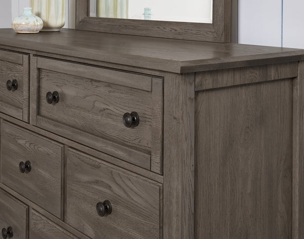 Vaughan-Bassett Custom Express Driftwood Grey 7-Drawer Dresser