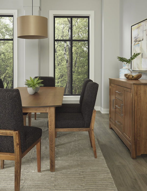 Vaughan-Bassett Crafted Cherry Dining Medium 72 Inch Surfboard Table with 1-1/4 Inch Top
