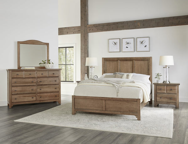 Vaughan-Bassett Cool Farmhouse Natural Arched Mirror
