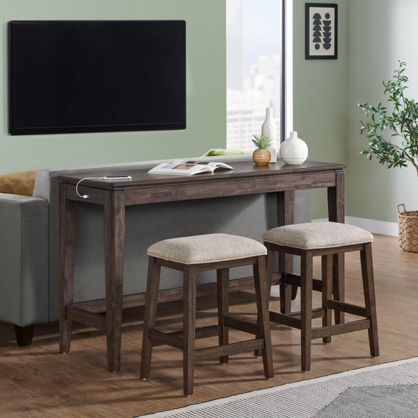 Intercon Kauai Brushed Mango Wood Contemporary Sofa Table