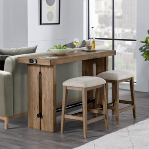 Intercon Landmark Weathered Oak Modern Sofa Table