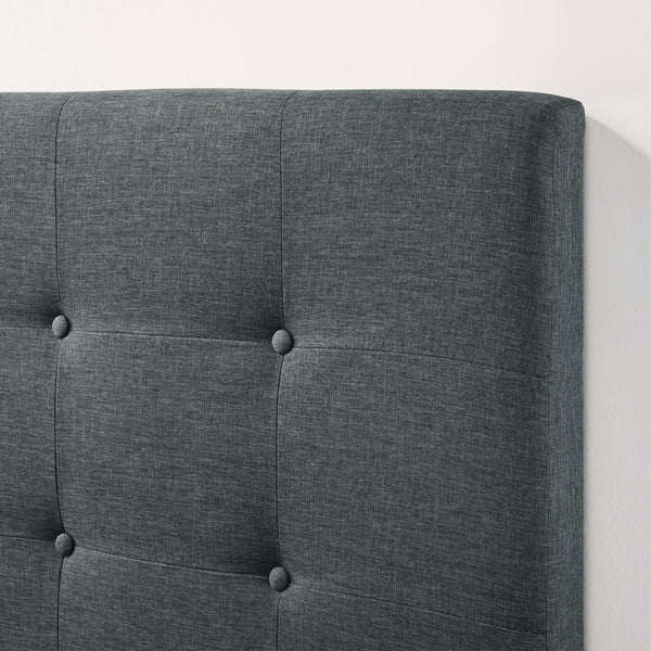 Intercon Gunmetal Contemporary Addyson Twin Upholstered Bed