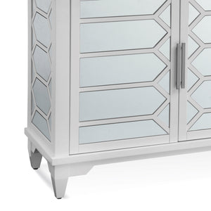 Bassett Mirror Contemporary White Reid 4-Door Server