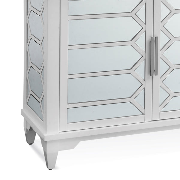Bassett Mirror Contemporary White Reid 4-Door Server