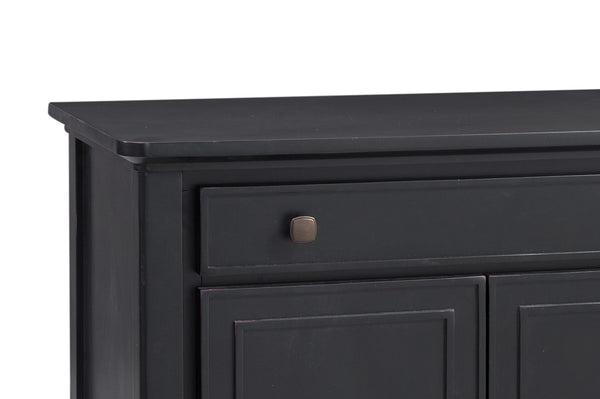 Bassett Mirror Traditional Antique Black Hudson Server