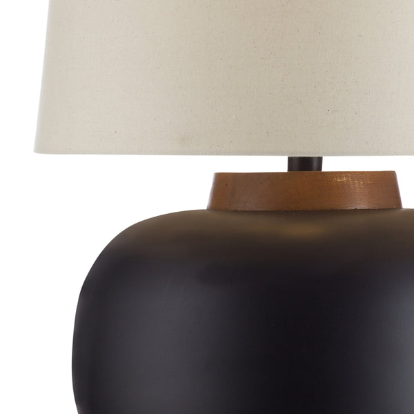 Bassett Mirror Boho Black & Brown Ping Table Lamp