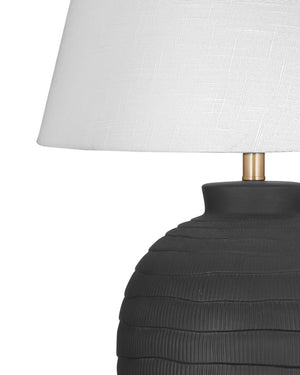 Bassett Mirror Modern Black Ventraa Table Lamp