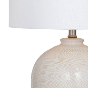 Bassett Mirror Modern Cream Ellen Table Lamp