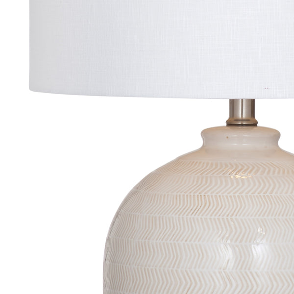 Bassett Mirror Modern Cream Ellen Table Lamp