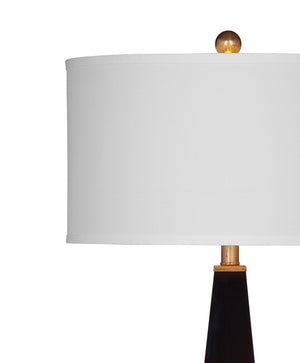Bassett Mirror Modern Glossy Black Elle Table Lamp